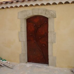 Porte ferronnier sur mesure métal